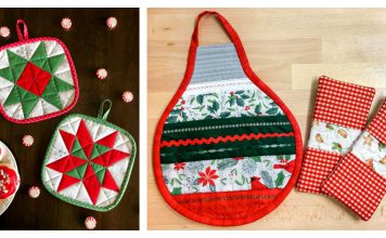 Christmas Hot Pad Free Sewing Pattern