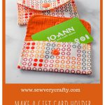 Fabric Gift Card Holder Free Sewing Pattern