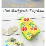Mini Backpack Keychain Free Sewing Pattern