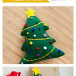 Stuffed Christmas Tree Pillows Free Sewing Pattern