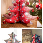 Stuffed Fabric Christmas Tree Free Sewing Pattern