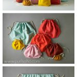 Easy Drawstring Bags Free Sewing Pattern