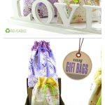 Easy Gift Bag with Eyelet Drawstring Top Free Sewing Pattern