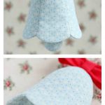 Fabric Christmas Bell Ornament Sewing Pattern