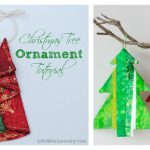 Fabric Christmas Tree Ornament Free Sewing Pattern