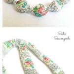 Fabric Covered Beads Necklace Free Sewing Pattern