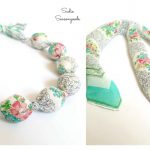 Fabric Covered Beads Necklace Free Sewing Pattern