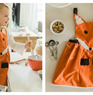 Fox Apron Free Sewing Pattern