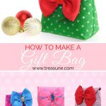 Small Felt Gift Bag Free Sewing Pattern