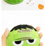 Felt Frankenstein Safety Pin Pincushion Free Sewing Pattern