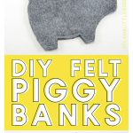 Felt Piggy Banks Free Sewing Pattern