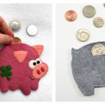 Felt Piggy Banks Free Sewing Pattern