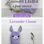Lavender Llama Hot Cold Plush Free Sewing Pattern