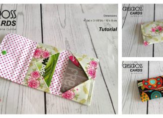 Crisscross Cards Wallet Free Sewing Pattern