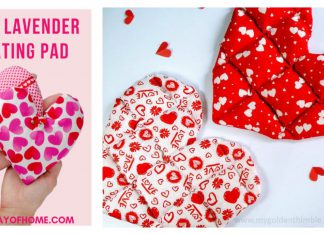 Easy Heart Shaped Heating Pad Free Sewing Pattern