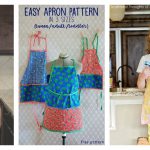 Apron in 3 Sizes Free Sewing Pattern