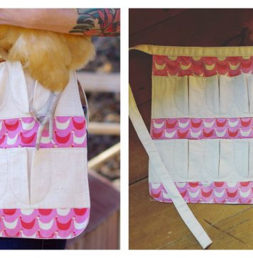 Gatherer Egg Apron Free Sewing Pattern