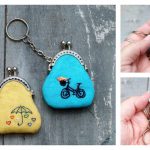Mini Embroidered Key Chain Coin Purse Free Sewing Pattern