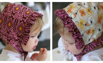 Reversible Baby Bonnet Free Sewing Pattern