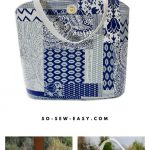 Reversible Fabric Vinyl Tote Bag Free Sewing Pattern