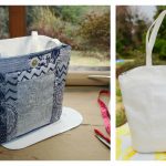 Reversible Fabric Vinyl Tote Bag Free Sewing Pattern