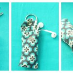Ear Bud Pouch Keychain Free Sewing Pattern