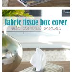 Fabric Tissue Box Cover Free Sewing Pattern