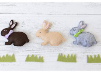 Felt Rabbit Free Sewing Pattern