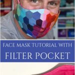 Rainbow Hexie Face Mask with Filter Pocket Video Tutorial
