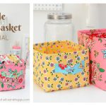 Simple Fabric Basket Free Sewing Pattern