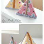Triangle Zipper Pouch Free Sewing Pattern
