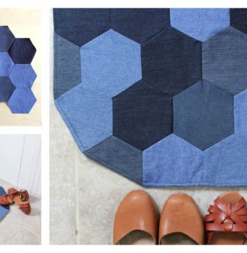 Denim Rug Free Sewing Pattern