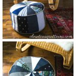 Patchwork Pouf Ottoman Free Sewing Pattern