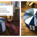 Patchwork Pouf Ottoman Free Sewing Pattern