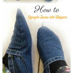 Upcycle Jeans into Slippers Free Sewing Pattern