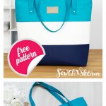Big Color Blocked Tote Free Sewing Pattern