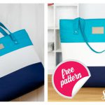 Big Color Blocked Tote Free Sewing Pattern