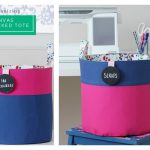 Canvas Color-Blocked Totes Free Sewing Pattern