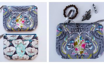 Cat-Eye Zippered Pouch Free Sewing Pattern