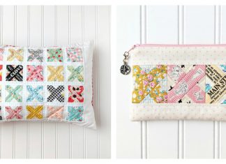 Cross Stitch Quilt Block & Pillow Free Sewing Pattern