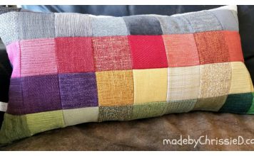 Patchwork Sofa Sampler Cushion Free Sewing Pattern