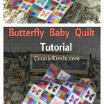 Scrappy Butterfly Baby Quilt Free Sewing Pattern