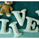 Stuffed Fabric Letters Free Sewing Pattern