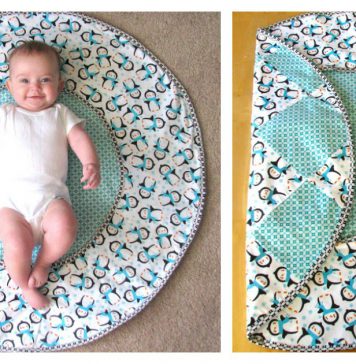Travel Diaper Changing Pad & Playtime Mat Free Sewing Pattern