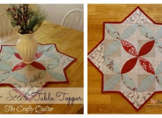 Winter Seeds Table Topper Free Sewing Pattern