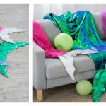 Mermaid Tail Blanket Free Sewing Pattern
