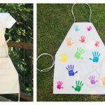 Papa and Kid BBQ Aprons Free Sewing Pattern