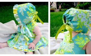 Ruffle Bonnet Free Sewing Pattern