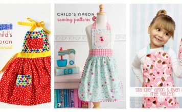 Child’s Apron Free Sewing Pattern
