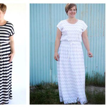 How to Sew an Easy Maxi Dress without Pattern